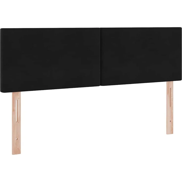 vidaXL Aufbewahrungsbett mit Matratze Schwarz 140 x 190 cm Samt 3370697 – Bild 9