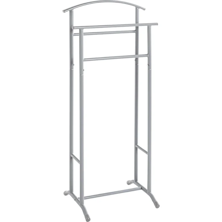 HAKU Möbel Herrendiener, grau, Stahlrohr - Maße: B 48 x H 107 x T 36 cm, Style: Modern
