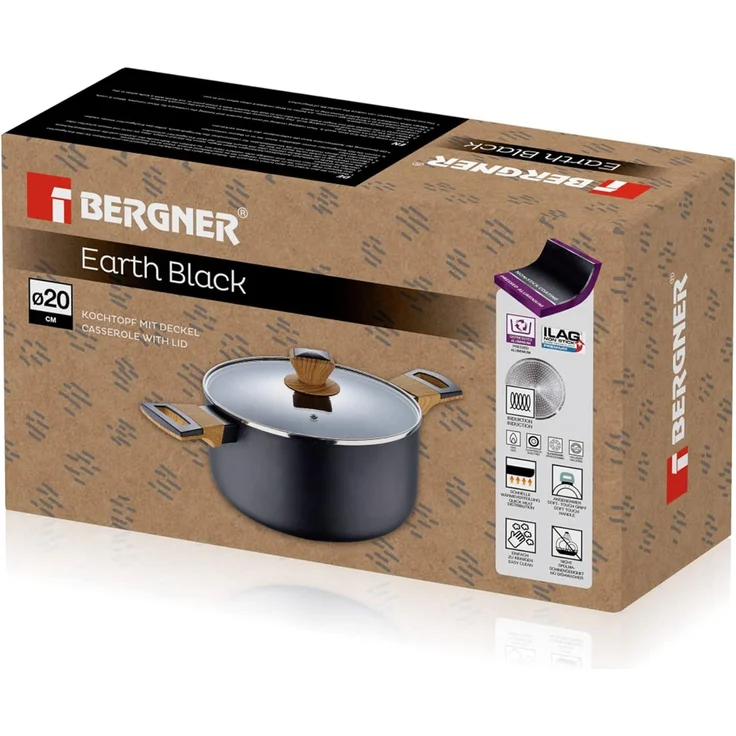 Topf mit Deckel EARTH BLACK (DH 20x11.50 cm) – Bild 6