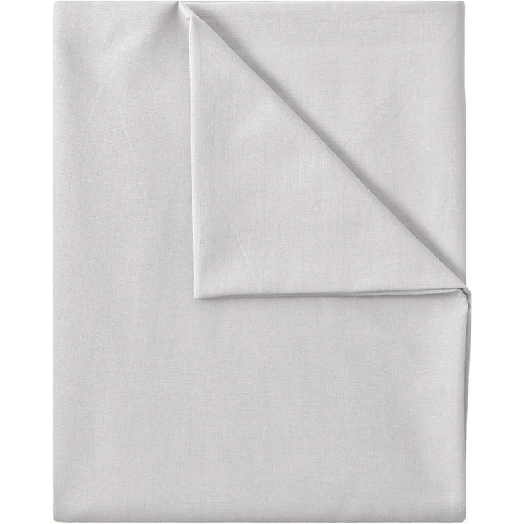GREEN MARK Textilien Betttuch gewebtes Leintuch Betttuch, 100% Baumwolle, Gummizug: ohne, (1 Stück), weich und pflegeleicht, viele Variationen, 150x250 cm, Silber grau – Bild 4