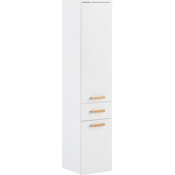 SCHILDMEYER Hochschrank Badschrank Highboard kreideweiß Duo 32,7x160,1 cm