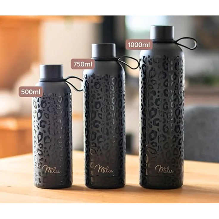Milu Isolierflasche Isolierflasche aus Edelstahl mit Trageschlaufe, Thermosflasche auslaufsicher – Bild 7