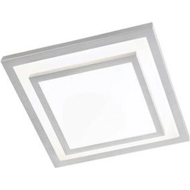 casa NOVA LED Deckenleuchte CLIPPER, 1-flammig, 41 x 41 cm, Silbergrau, Weiß, Anpassung der Farbtemperatur, Dimmfunktion, LED fest integriert, Extra-Warmweiß, Kunststoff – Bild 4