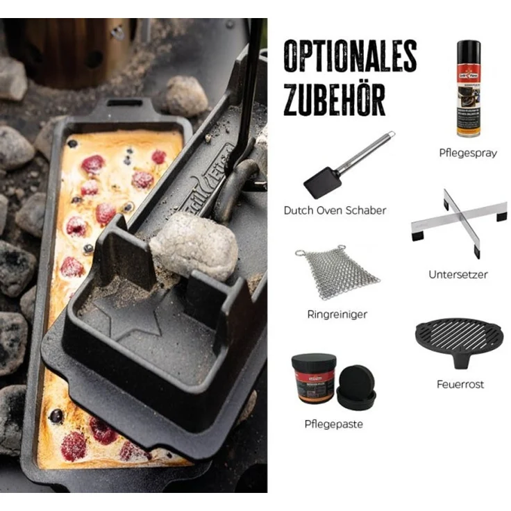 Grillfürst Dutch Oven Kastenform BK4 aus Gusseisen – Bild 7