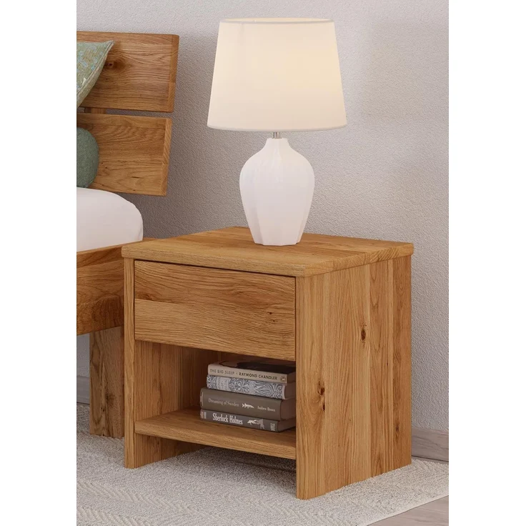 Nachtkommode Nachttisch Nachtschrank Eiche geölt 90.20-K46 – Bild 2