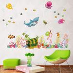 WandSticker4U 'Unterwasserwelt' Wandtattoo 122x68 cm