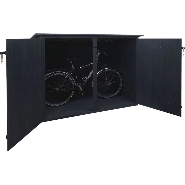 MCW Fahrradbox MCW-H60 (1 St), Stabiles Gehäuse, Schutz vor Wind + Wetter, Platzsparend, abschließbar – Bild 2