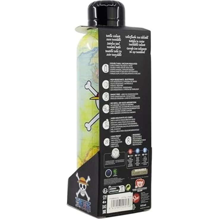 One Piece Isolierte Edelstahl Trinkflasche Thermotrinkflasche 515 ml – Bild 5