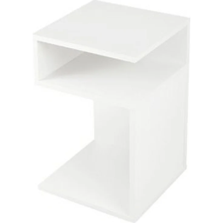 COSTWAY Beistelltisch (1-St), Holz, 3 Ebenen Nachttisch weiß, 33x33x50cm – Bild 6