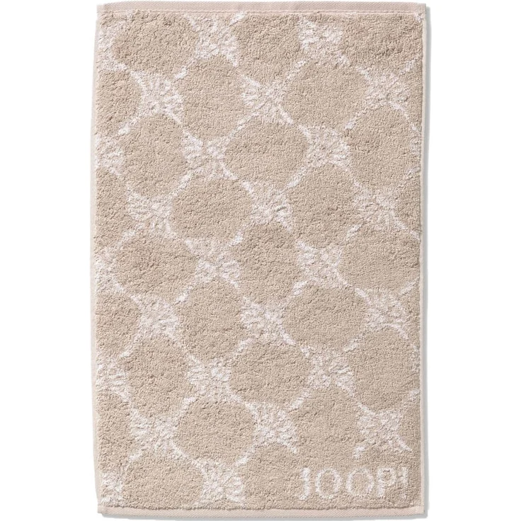 JOOP! Gästetuch Classic Frottierkollektion, 3er Pack - Walkfrottier Beige Cornflower 30x50cm – Bild 2