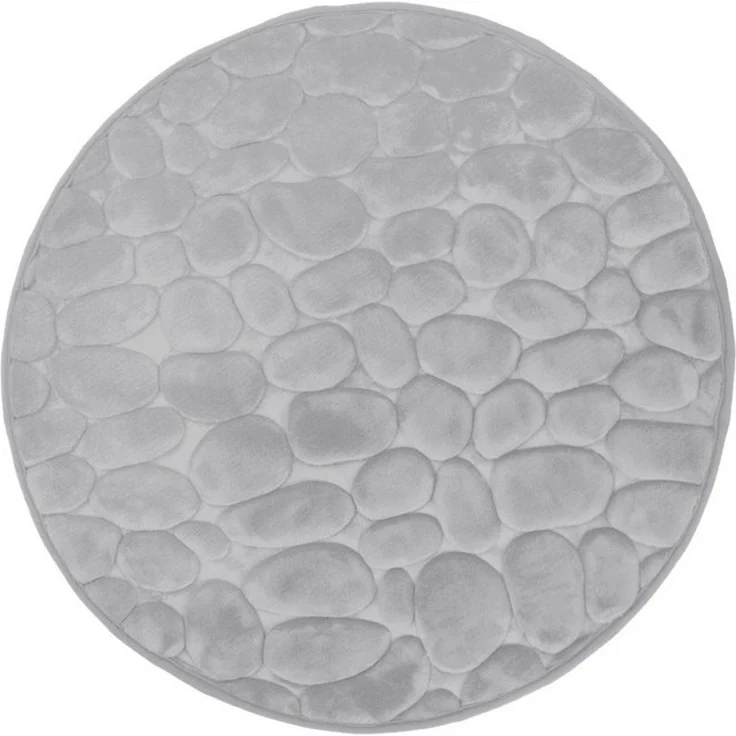 Euroshowers GmbH Badematte Badematte,rutschhemmend beschichtet, Polyester, rund, Badteppich – Bild 2