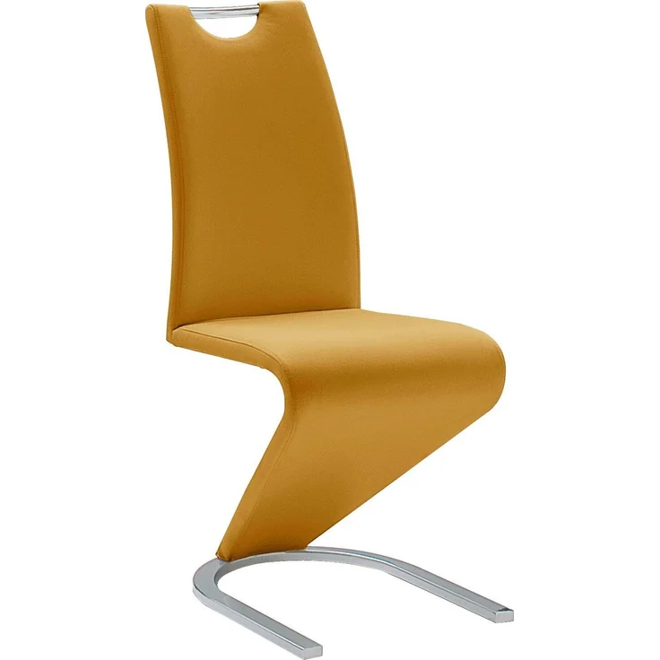 Freischwinger >Pupik II< in curry - 45x102x62cm (BxHxT) – Bild 1