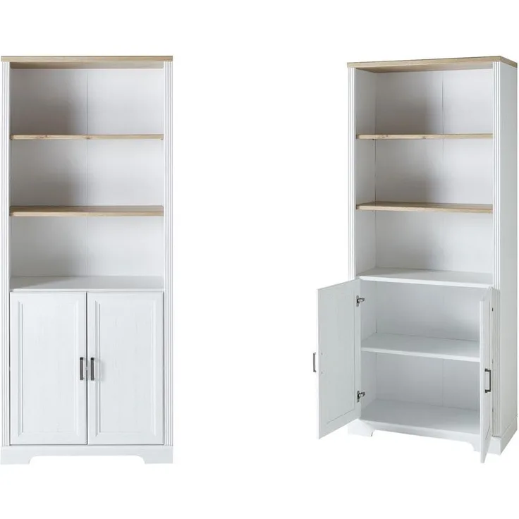 Arbeitszimmer-Set JASMIN 5-teilig Pinie hell weiß Artisan Eiche