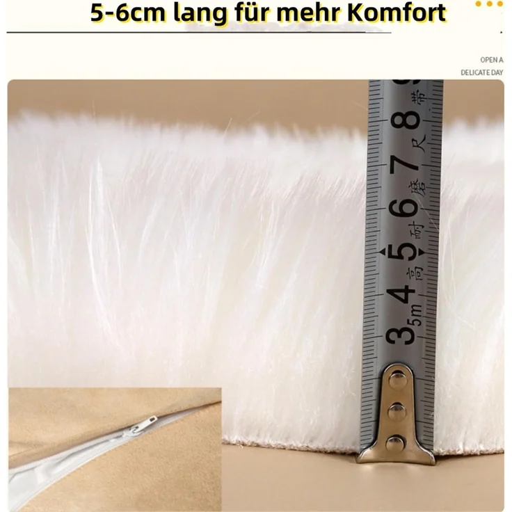 Herzkissen, Herz Kissen Kinderzimmer, Doppelseitiger Flausch Superweiches Plüsch Dekokissen, Herz Dekoratives Kissen für Wohnzimmer Sofa Kind Schlafzimmer Bett (Rosa,30x40 cm) – Bild 5