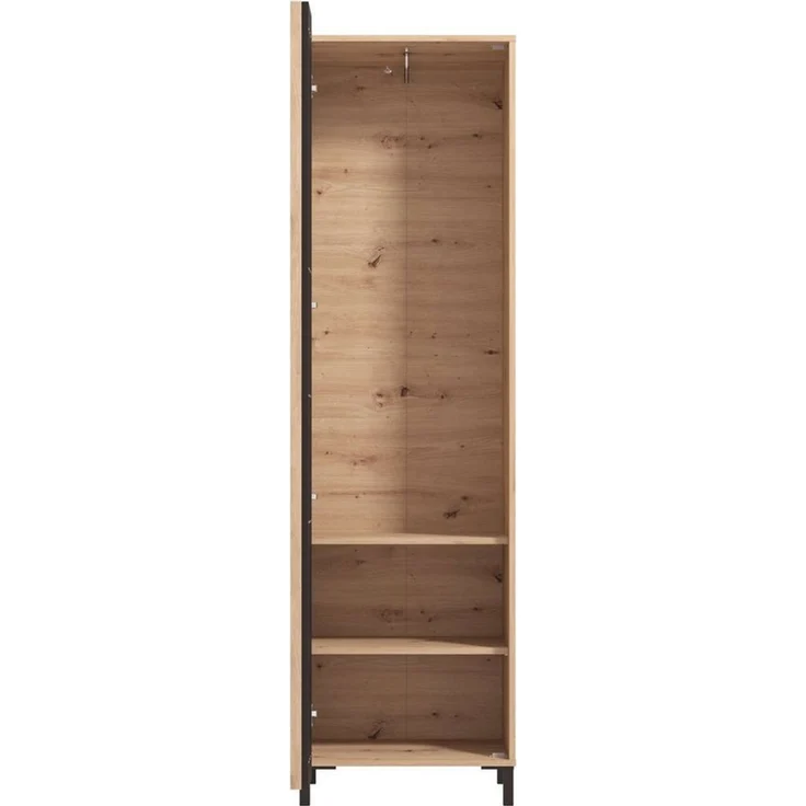Home affaire Garderobenschrank LAVAL, Flurschrank, ausziehbare Kleiderstange mit Spiegel Mit 2 Einlegeböden, 3 Fächer Spiegel – praktisch und geräumig. – Bild 4