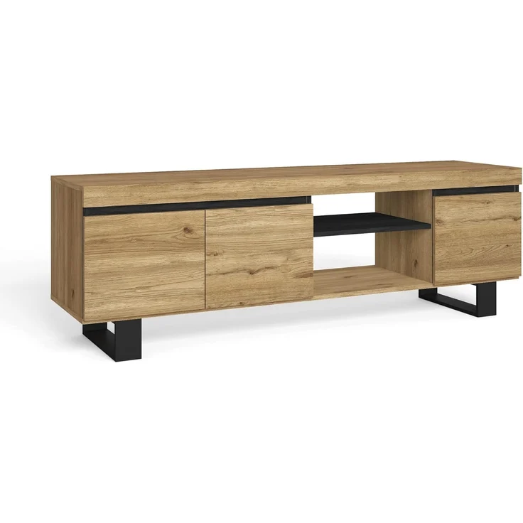 Skraut Home TV-Möbel mit Mehreren Stauraum, 160 x 40 x 53 cm – Bild 2
