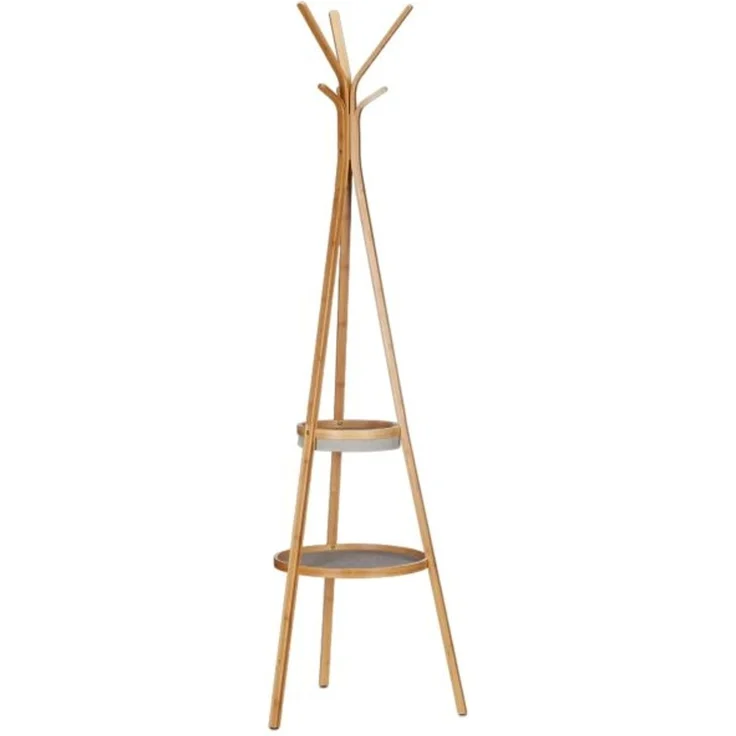 Relaxdays Bambus Garderobe mit Ablagen – Bild 8