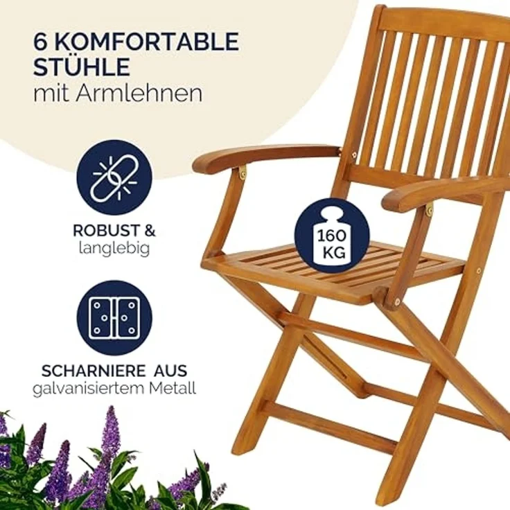 CASARIA® Sitzgruppe 'Boston', klappbar – Bild 6