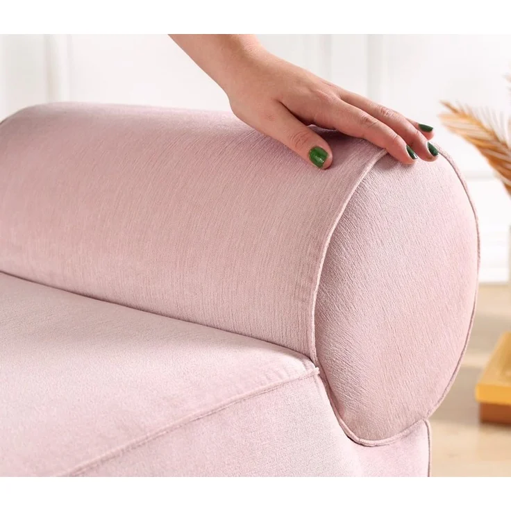 Hanah Home 'Linburg Puf - Pink' Pouffe, Rosa, 45 x 56 x 60 cm – Bild 4