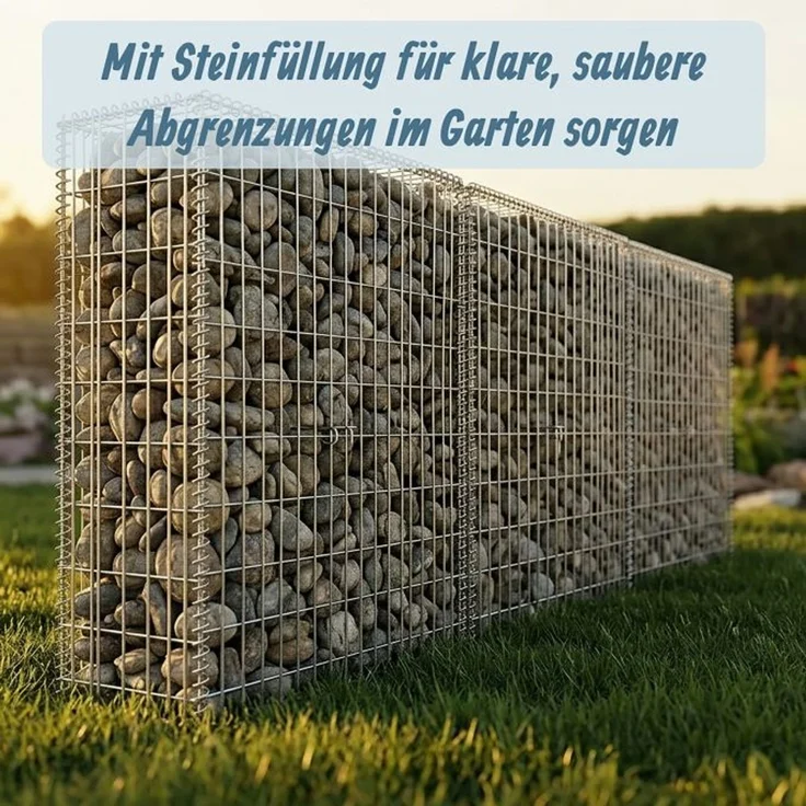 Relaxdays Gabione Steinkorb aus Stahl – Bild 2