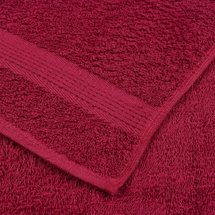 vidaXL Handtücher FROGN 10 Stk. Bordeaux 50x100 cm 360 g/m² 136736 – Bild 6