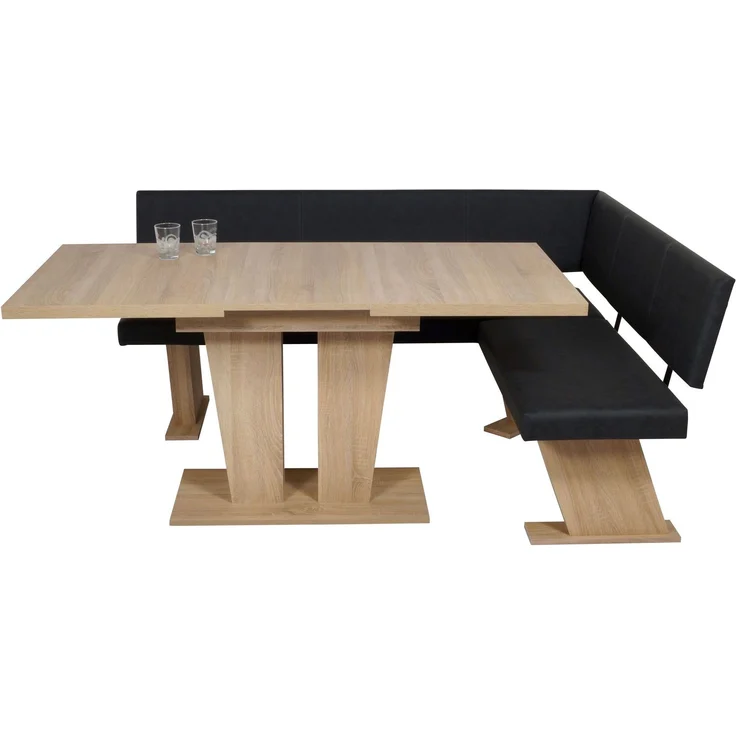 MSZ Design Eckbank Eckbankgruppe Essgruppe VERONA 181 x 150 cm Sonoma Eiche – Bild 5