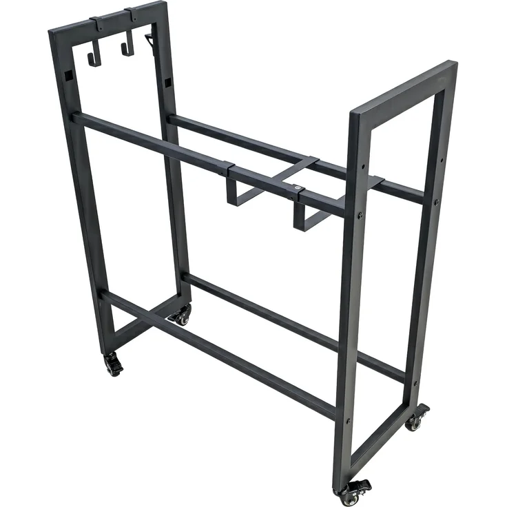Kastenregal auf Rollen für 4 Getränkekisten Metall Regal 75x32x90 cm mobil – Bild 6