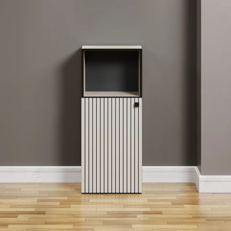 Badezimmer Kommode Bliss in grau 40 x 95 cm – Bild 4
