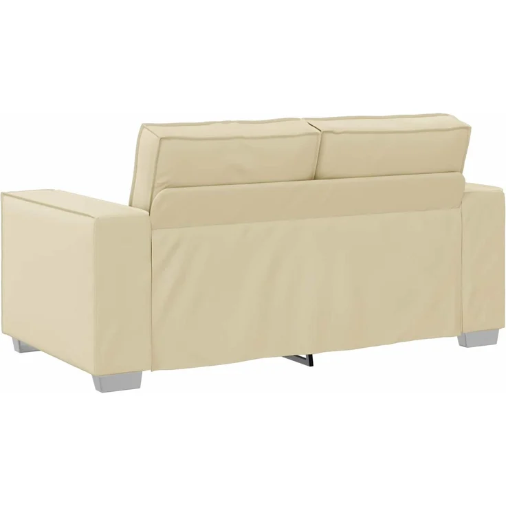 vidaXL Zweisitzer-Sofa Creme 160 cm Kunstleder 4105046 – Bild 4