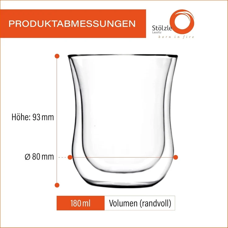 Stölzle Lausitz 2x COFFEE 'N MORE M 180ml klar 425 00 46 – Bild 3