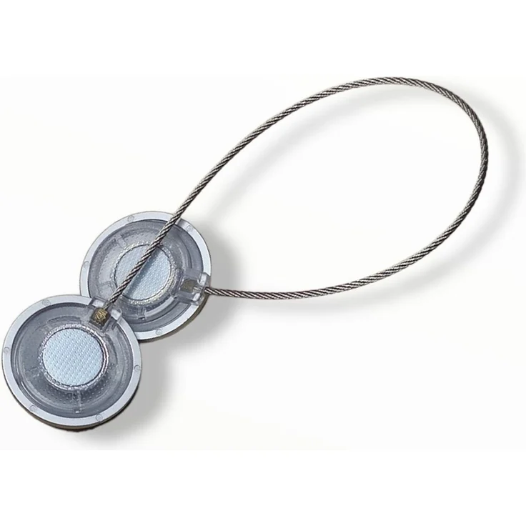 nodeko Magnethalter für Gardinen Raffhalter mit Magnet Ø 28 mm, mit Drahtschlaufe, Vorhänge und Gardinen, Gardinenmagnet – Bild 3