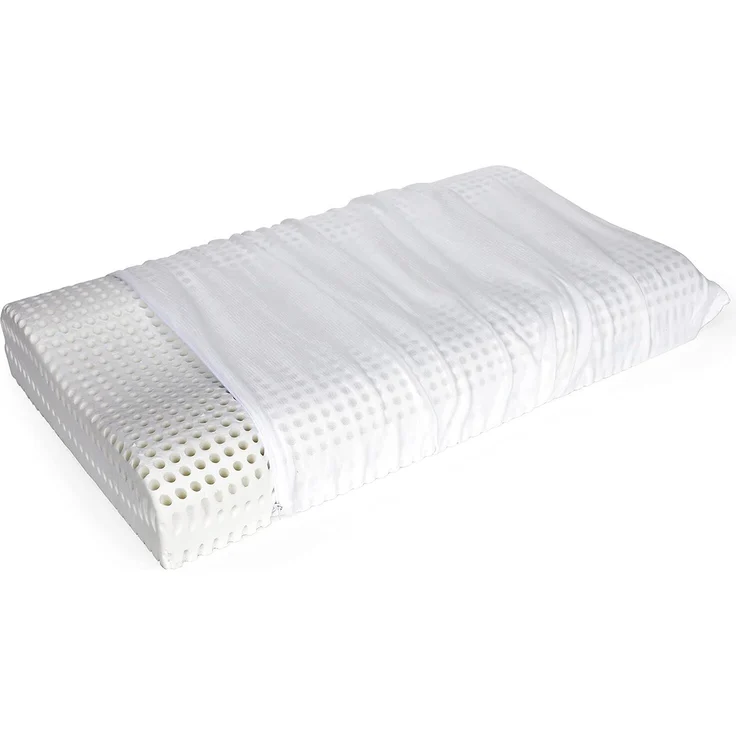 Talamo Italia - Talamo Italia Kissen für das Bett, 100% Made in Italy, Orthozervikales Kissen mit abnehmbarem Bezug, aus perforiertem Memory-Schaum, hypoallergen und atmungsaktiv, 70x41xh11,5 cm.