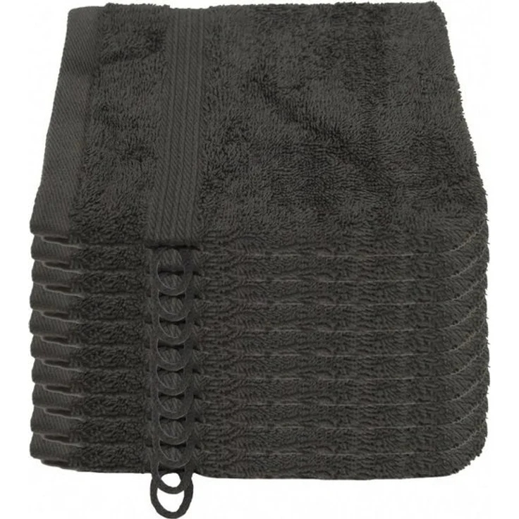 Julie Julsen Waschhandschuh 10-Waschhandschuh-Grau-Waschhandschuh 15 x 21 cm (10-tlg) – Bild 2