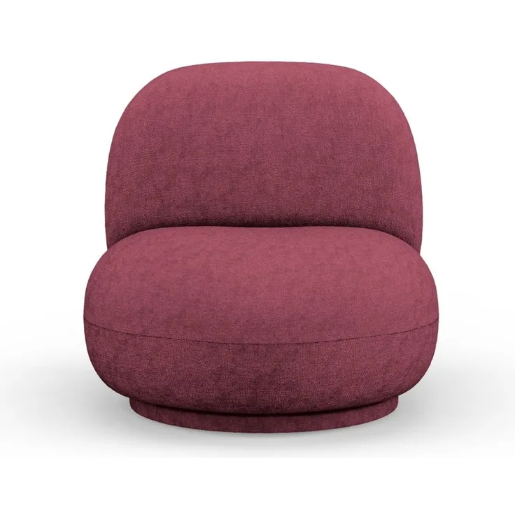 Micadoni Drehbarer Sessel Chuck Chenille Purpur Rot