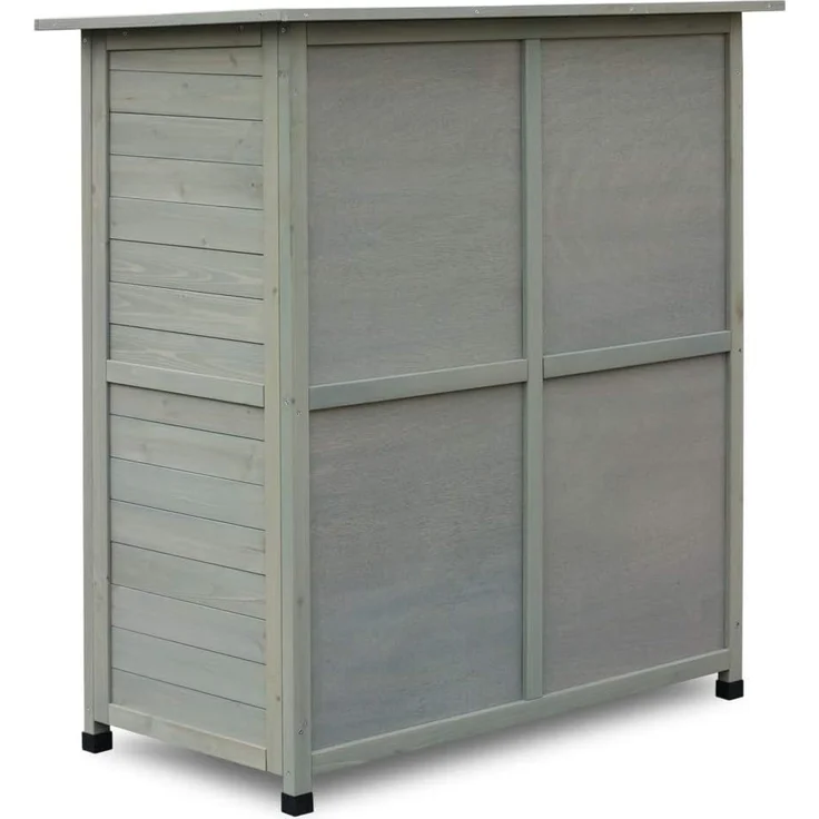 HABAU Gartenschrank Flora, hellgrau, 110 x 55 x 117 cm – Bild 3