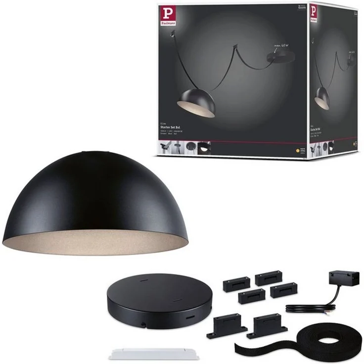 Paulmann Hängeleuchte ULine Gurt Belt Starterset 5m 12W Schwarz, LED fest integriert, Warmweiß – Bild 4