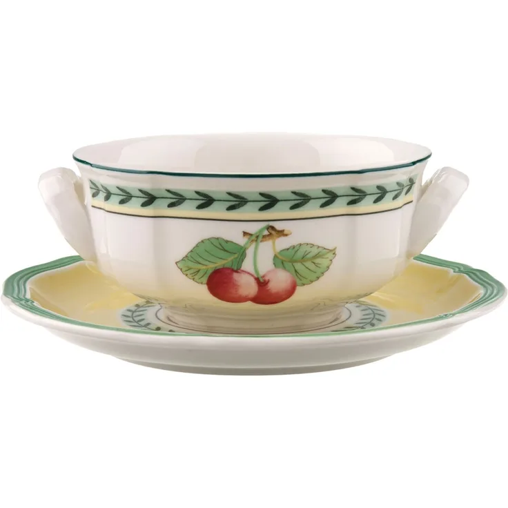 Villeroy & Boch French Garden Fleurence Suppentasse mit Untertasse 240 ml