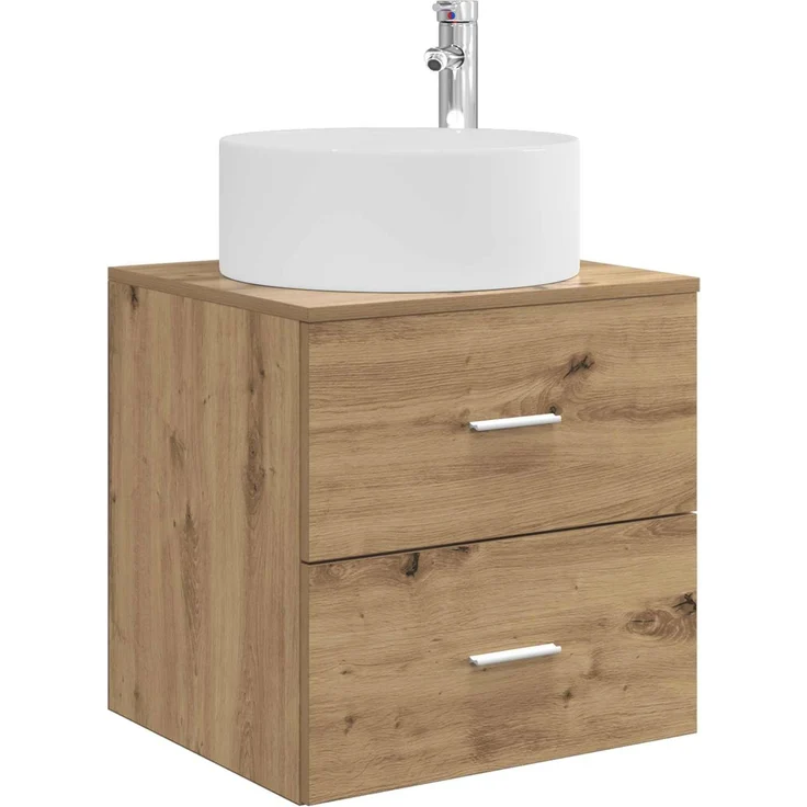 vidaXL Badezimmerschrank-Set 3 stk. Artisan-Eiche 161,5 x 44,5 x 80 cm 3405946 – Bild 4