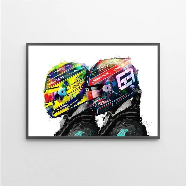Poster Formel 1 Rennfahrer Helm · Deko Print ohne Rahmen - A / 21x30 cm – Bild 5