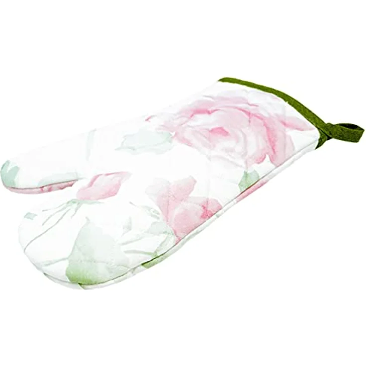 Lashuma Topfhandschuhe Rose, (Set, 2-tlg), Frauen Kochhandschuhe, Ofenhandschuhe groß 30x20 cm – Bild 5