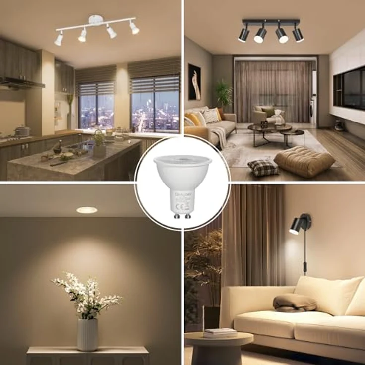 Dehobo GU10 LED Warmweiss Glühbirne, LED Lampen Licht Spot Warmweiss Lampe 6W 2800K 480 Lumen Ersetzt 60W Halogen Leuchtmittel, 120° Abstrahlwinkel Spotlight, Nicht Dimmbar Led, 6 Stück – Bild 8