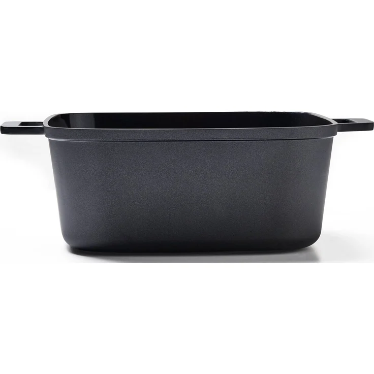 Homeware Braten- & Schmortopf, Aluminium schwarz, 24 x 10.5 x 24 cm, inkl Deckel – Bild 2
