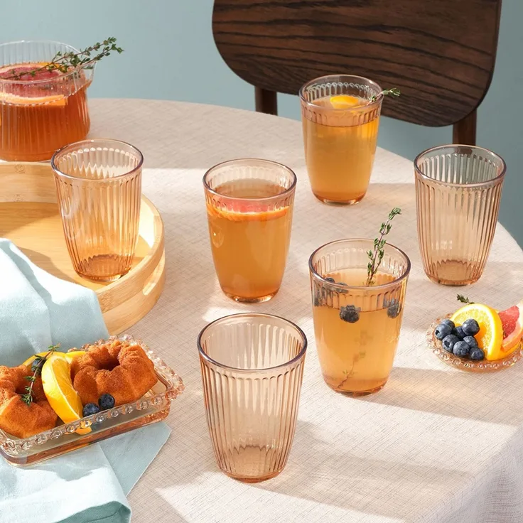 Hermia Concept 'Gorde 6' Gläser-Set (6-teilig), Transparent, 370 ml