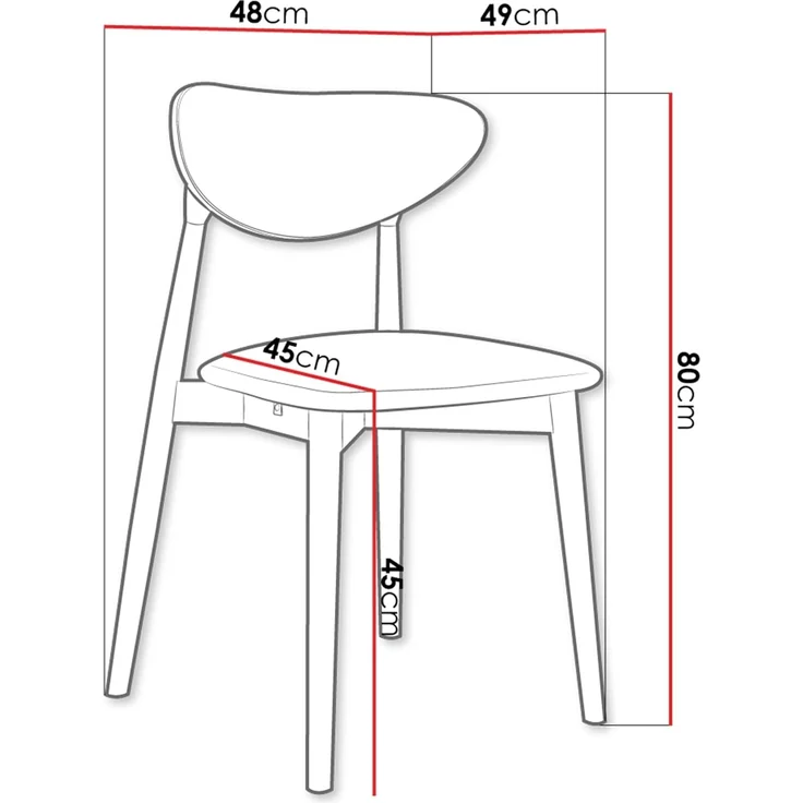 Esszimmerstuhl Bretoka C, Stuhl aus Buchenholz für Küche, Restaurant (Buche / Magic Velvet 2250) – Bild 3