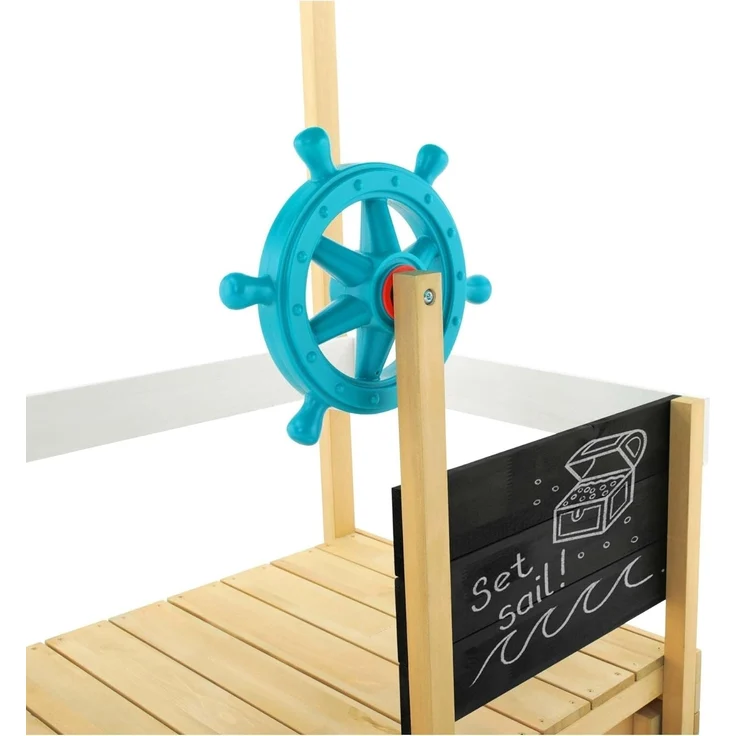 TP Toys 'Ahoy' Sandkasten Schiff, Holz natur, 180 x 92 x 118 cm – Bild 5
