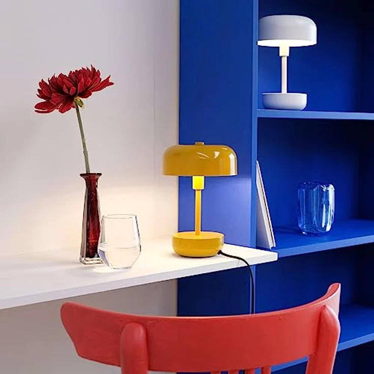 Dyberg Larsen Haipot Curry, Tischlampe G9 mit LED-Technologie für Nachttisch und Schreibtisch – Bild 7