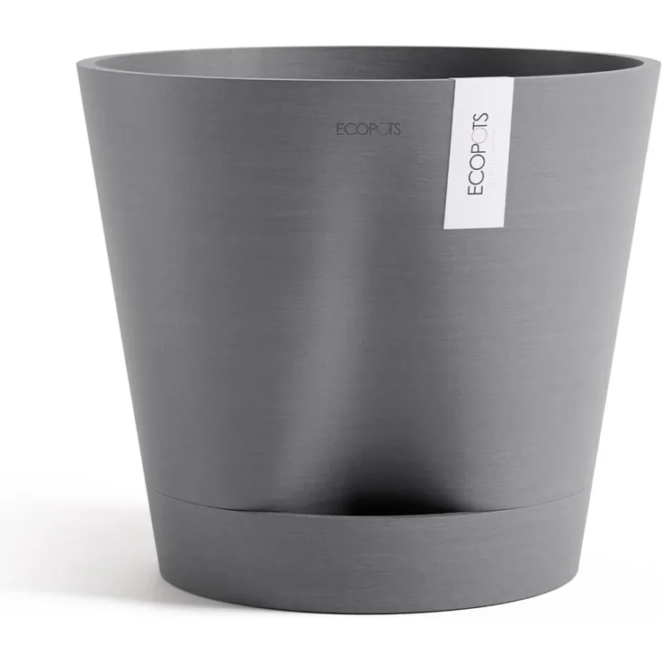 ECOPOTS Blumentopf Venice 2 40 Grau, für den Innenbereich