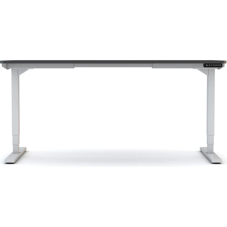 ASSMANN Elektrisch höhenverstellbarer Schreibtisch Y-Line Curved 120x70cm Anthrazit Signalweiß Metall Holz – Bild 10