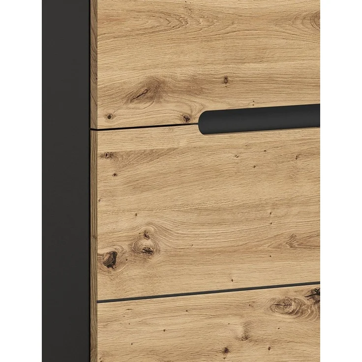Inn. Furn Garderoben-Set Cooper, (in Artisan Eiche mit Basalt grau, 5-teilige Garderobe), Soft-Close-Funktion – Bild 3