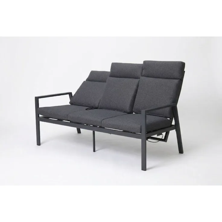 Gardissimo Alu 3-Sitzer Gartenbank "Trento" verstellbar